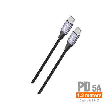 Cabo Nylon PD USB-C para...
